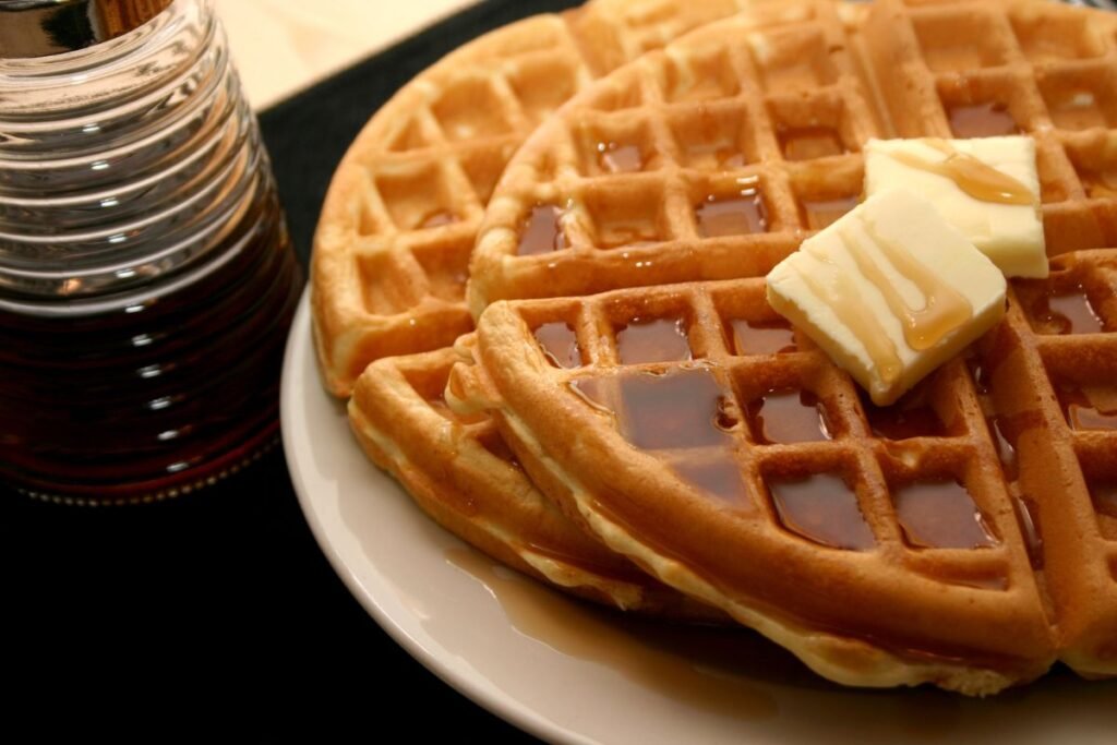 Plate of waffles
